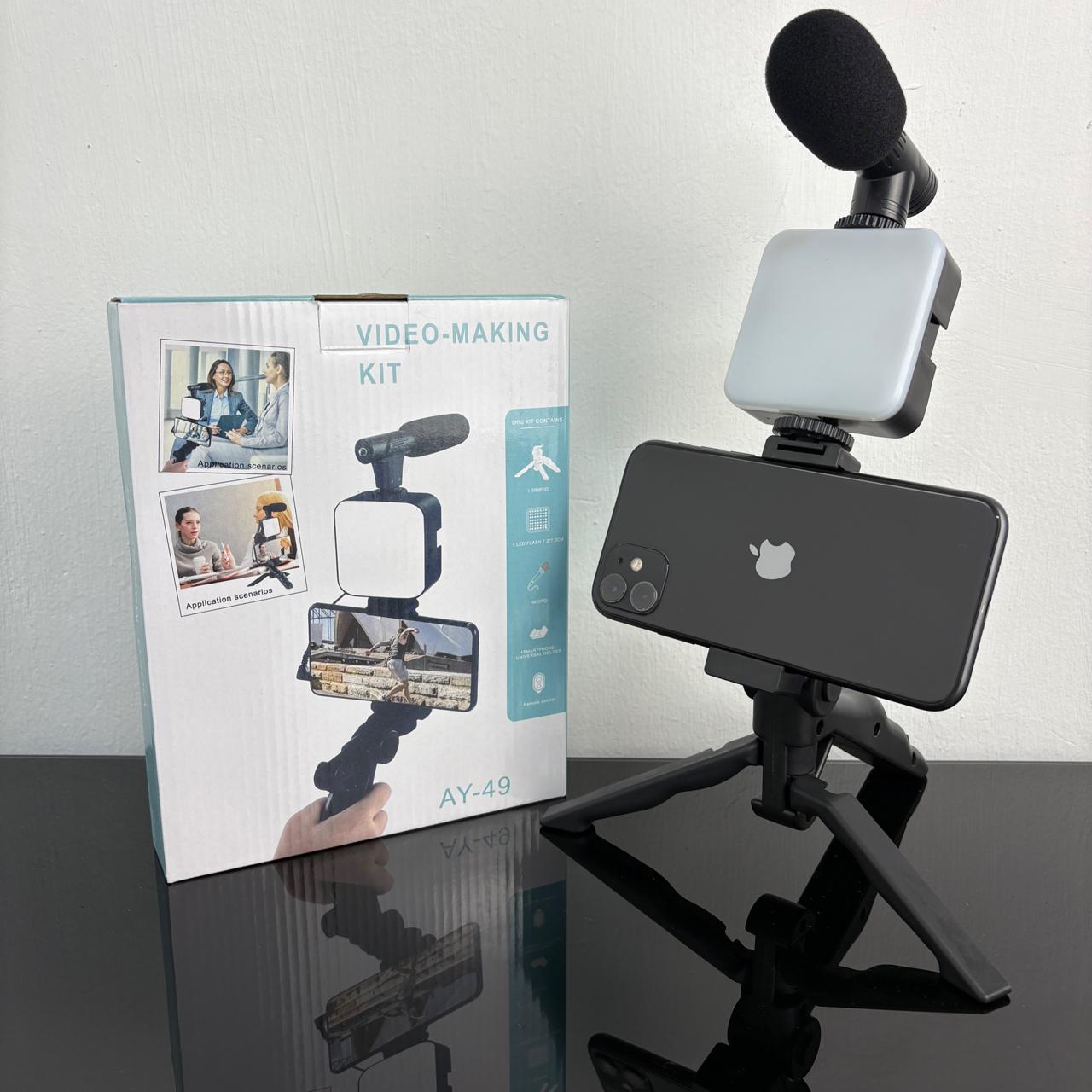 Tripie con iluminación