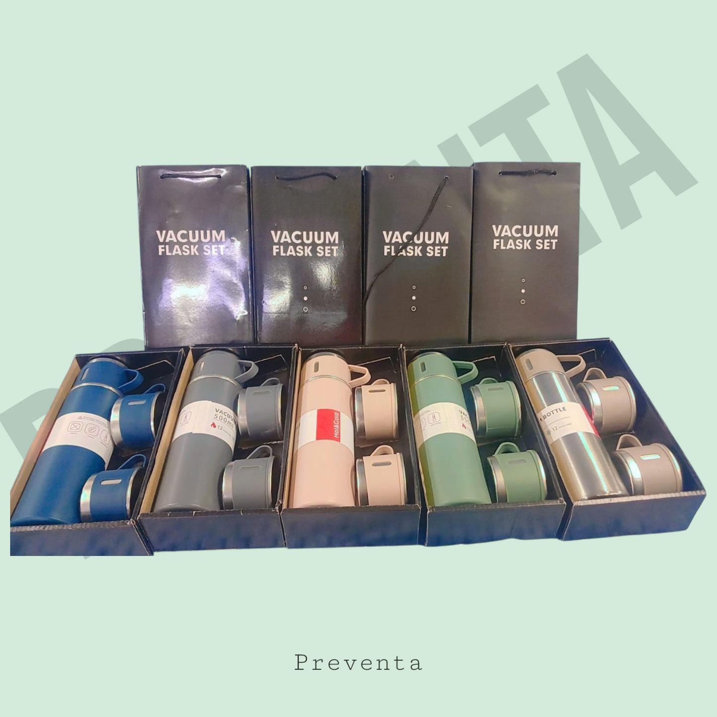 Termo 500 ml con 2 tazas