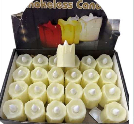 Vela led cálida Mediana (24pcs)