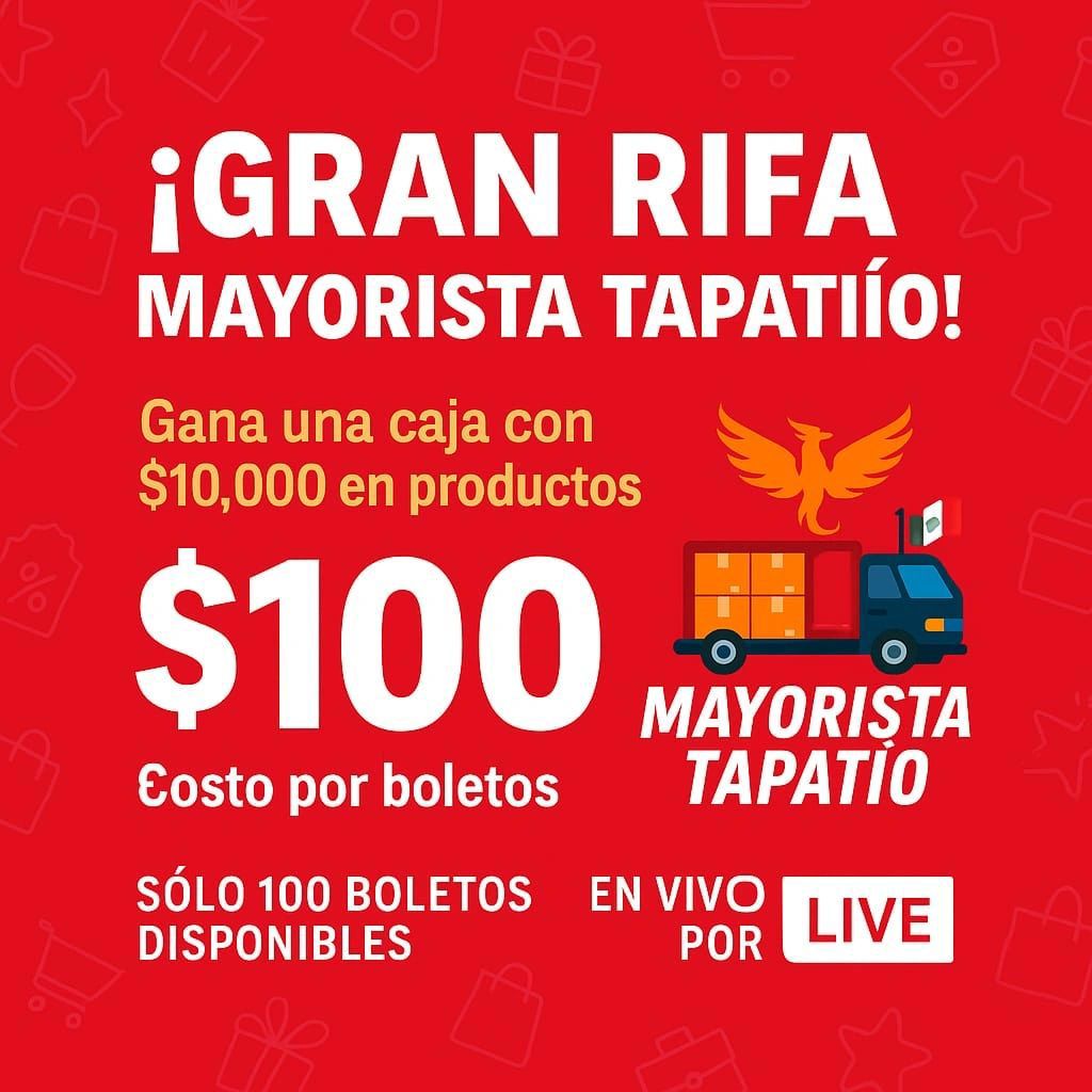 SORTEO DE $10,000 EN PRODUCTOS