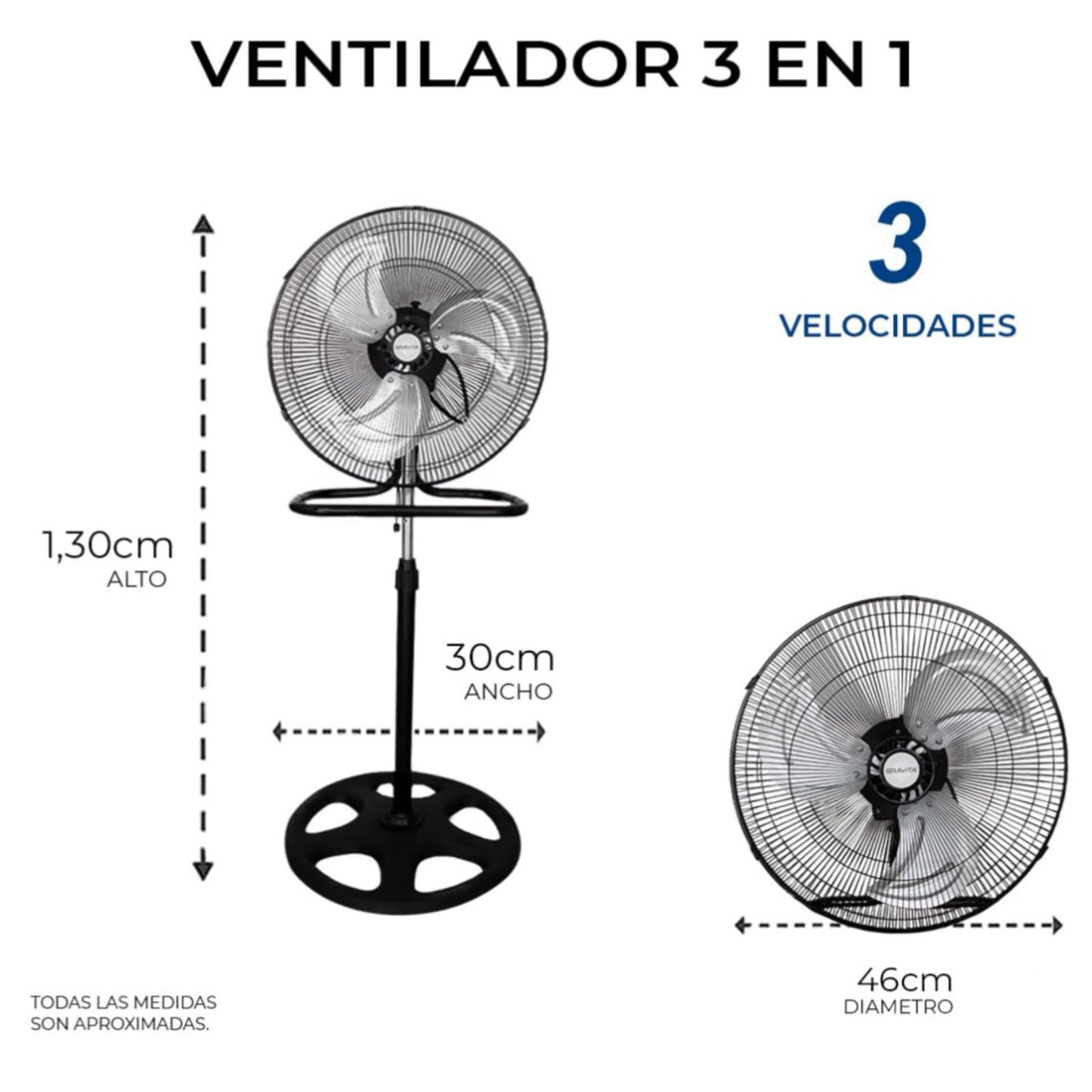 Combo De 4 Ventiladores ELED