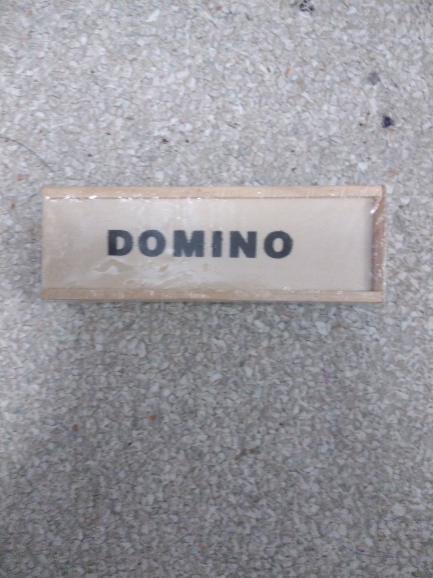 Juego domino de madera con estuche