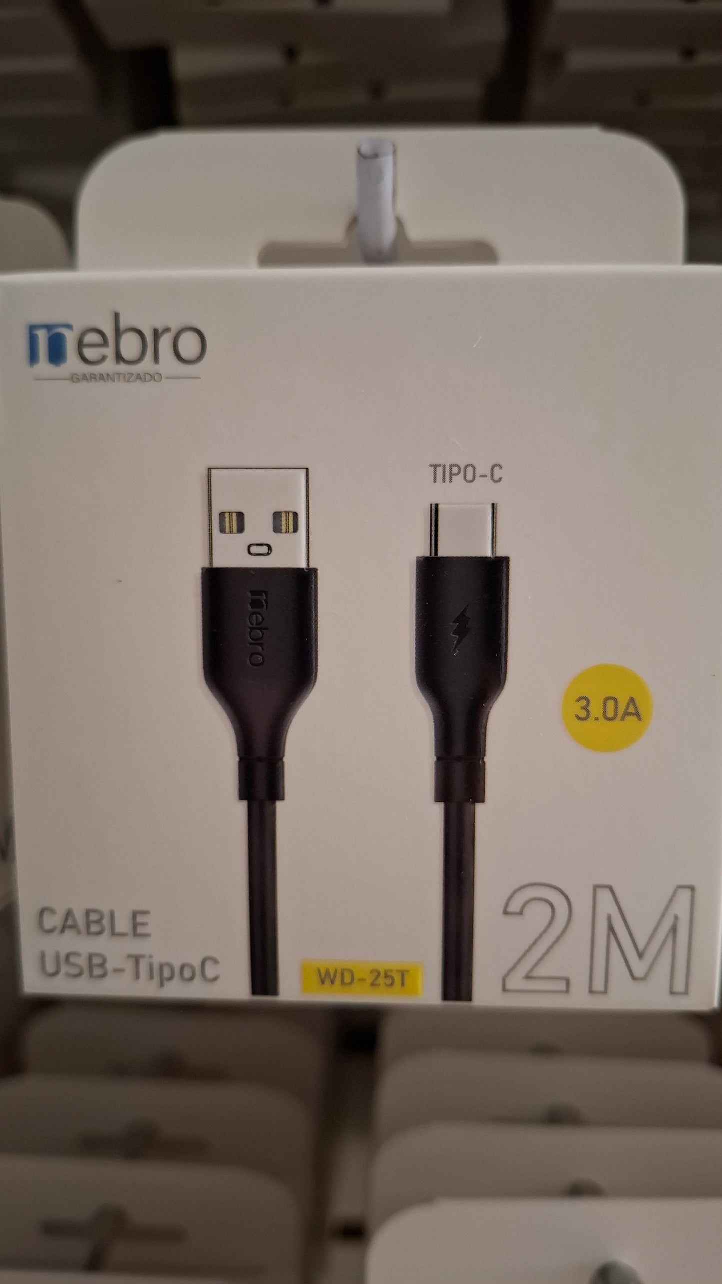 Cable USB-C 2.4A 2M