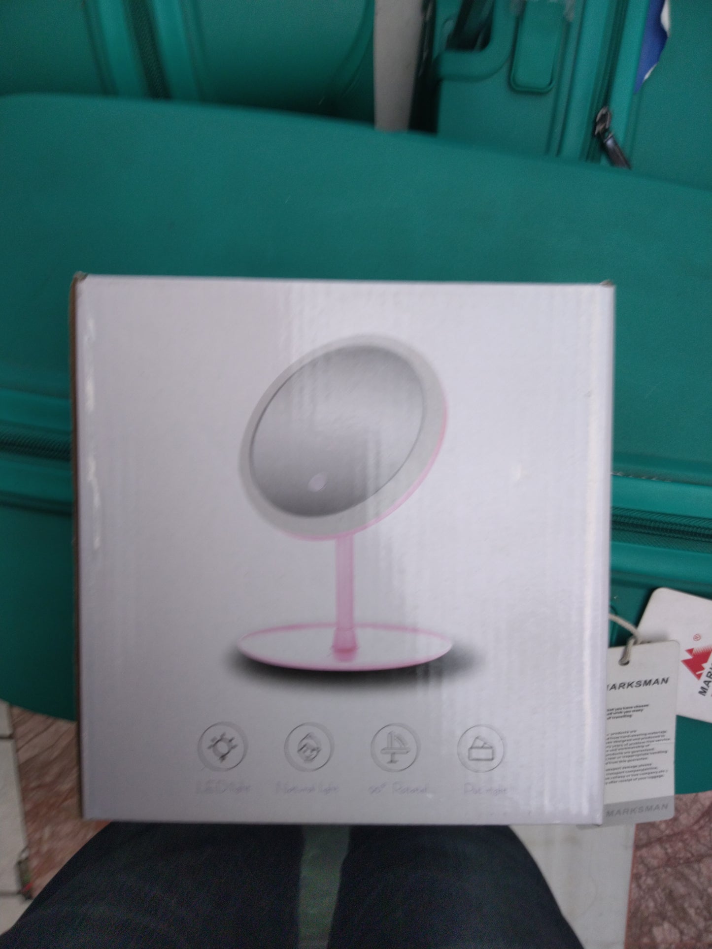 Espejo de luz redondo