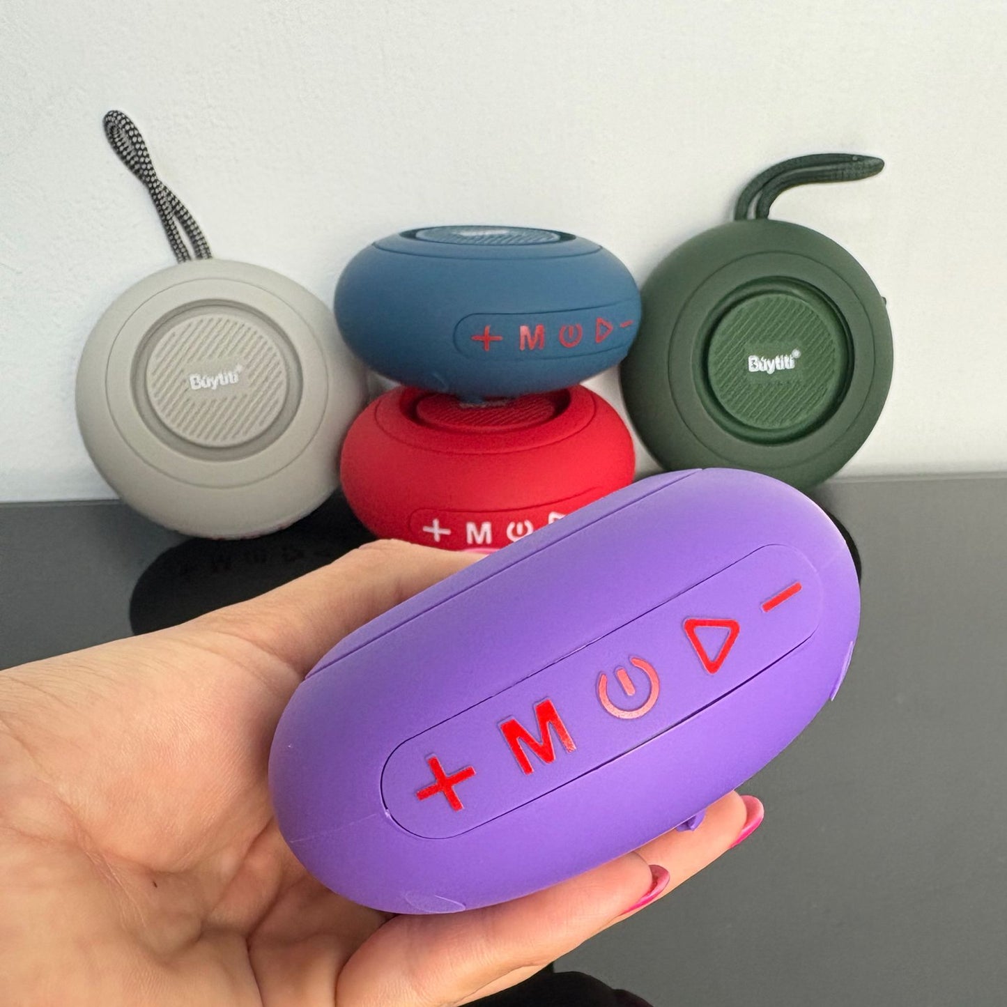 Bocina Bluetooth portatil con ventosa