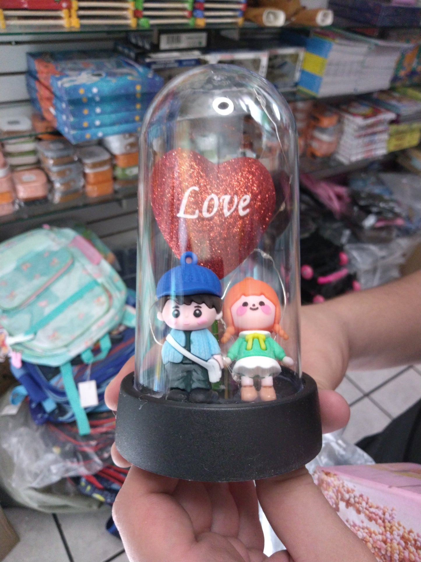 Capsulas de cristal san valentin