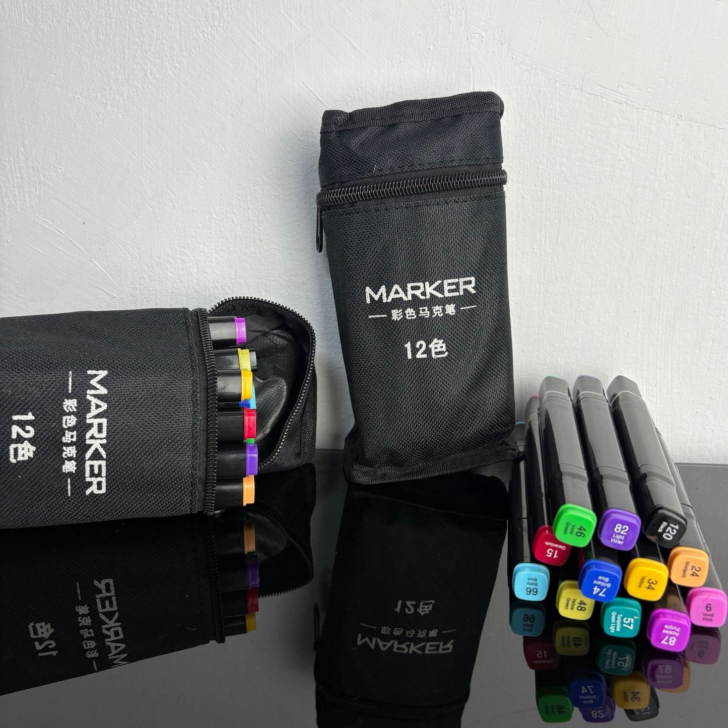 Marcador doble punta 12 piezas