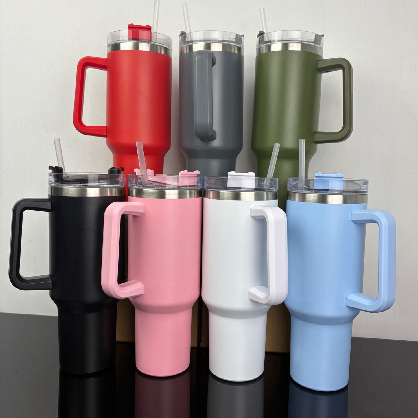 Termo 40 Oz Con Asa y popote