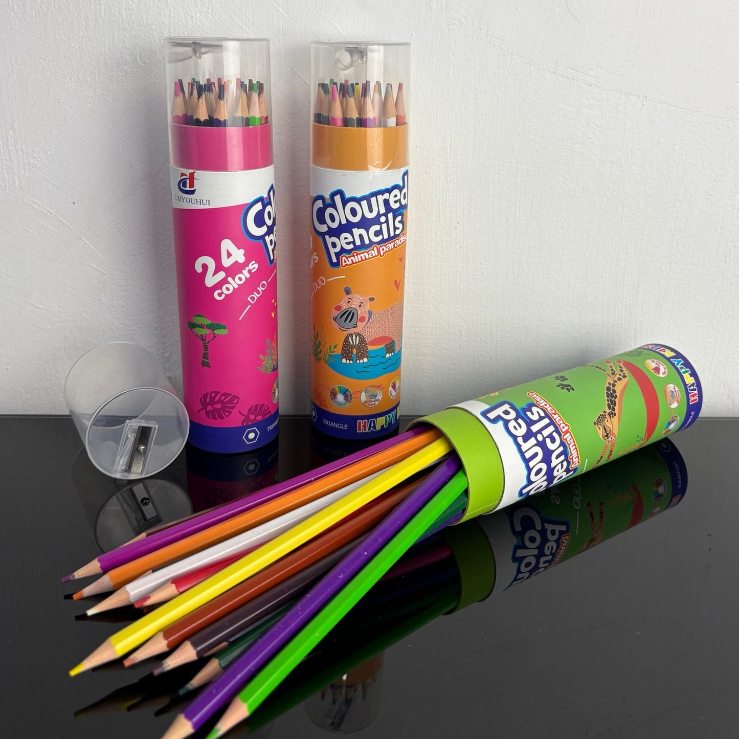 Tubo Con Colores y Saca Puntas