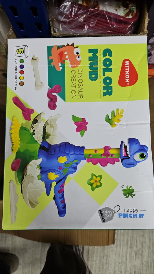 Juego Maquina De Plastilina Dinosaurio Cuello Largo