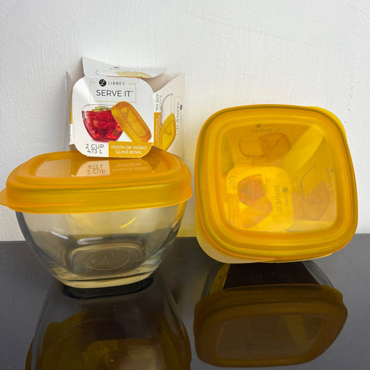 Refractario De Vidrio Amarillo Mediano