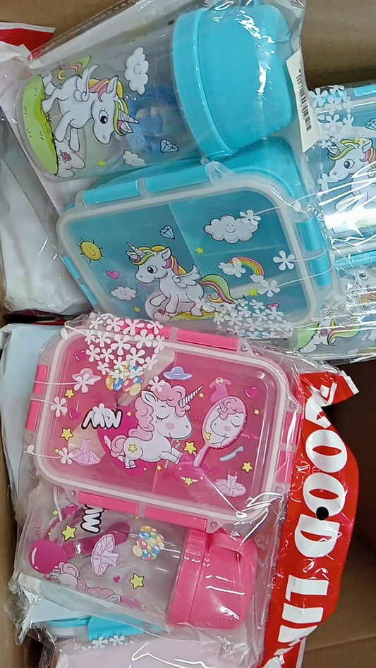 Contenedor Con Vaso Unicornio