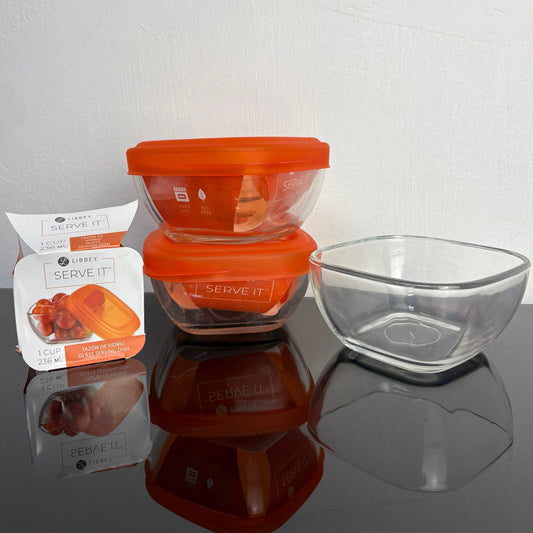 Refractario De Vidrio Naranja Chico