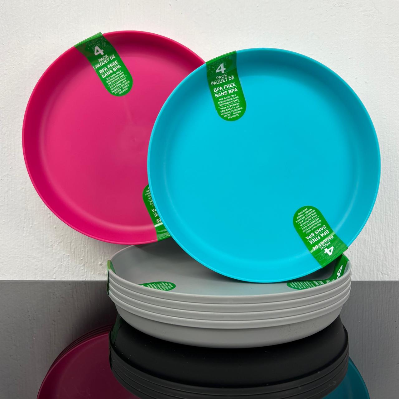 Paquete de 4 platos colores