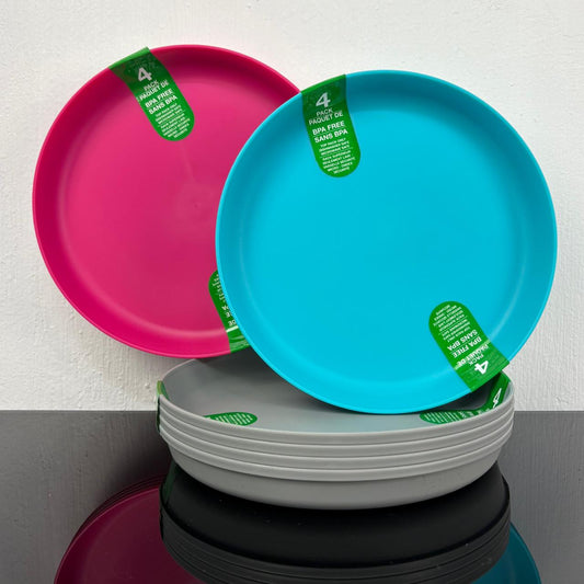 Paquete de 4 platos colores