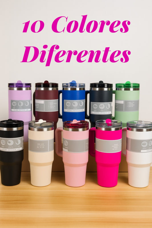 PREVENTA CAJA MASTER (50 piezas) Termo 40 oz con aza RR-36