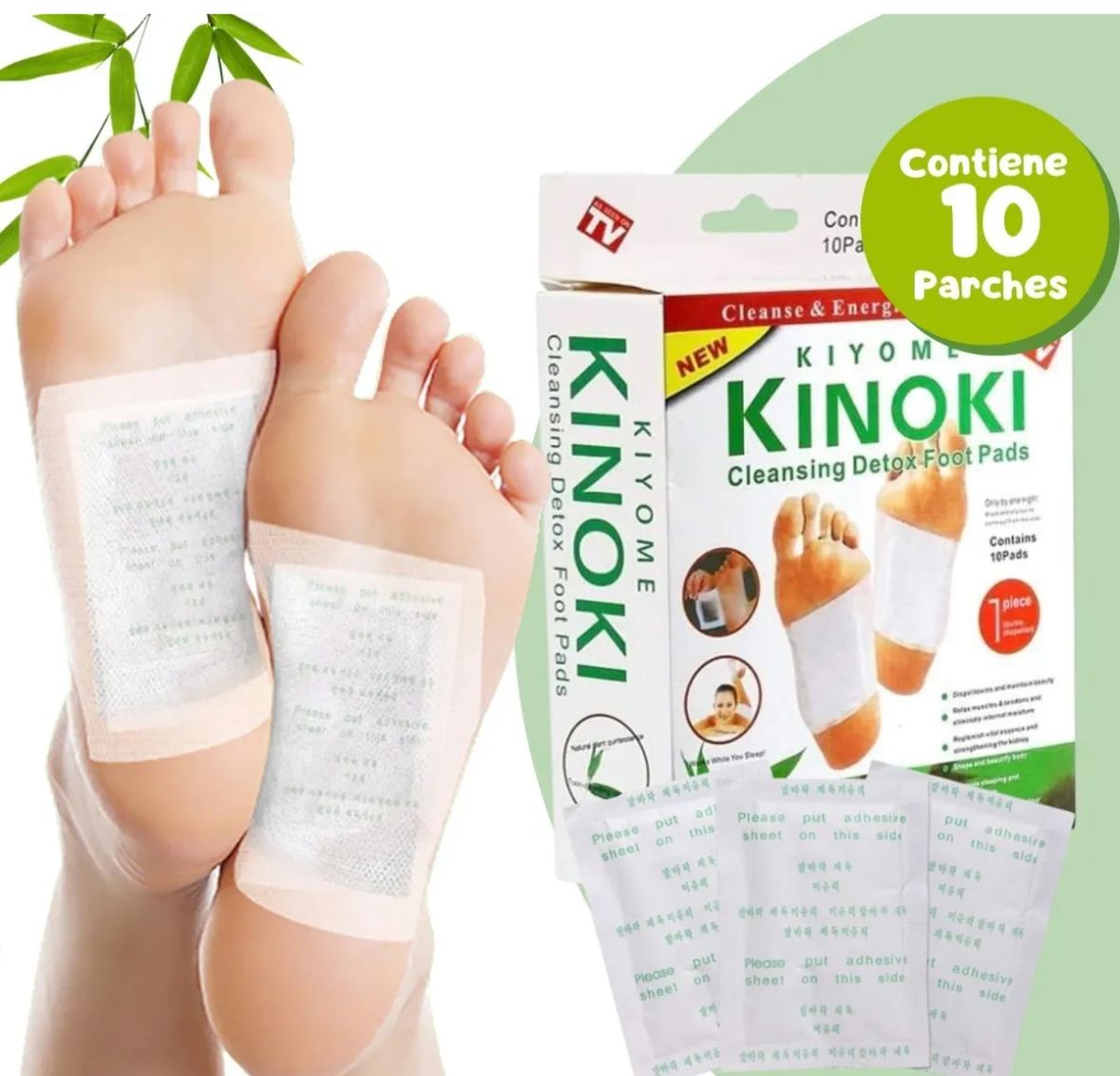 Parche desintoxicante para pies 10pz