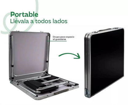 Mesa Plegable con 4 bancos