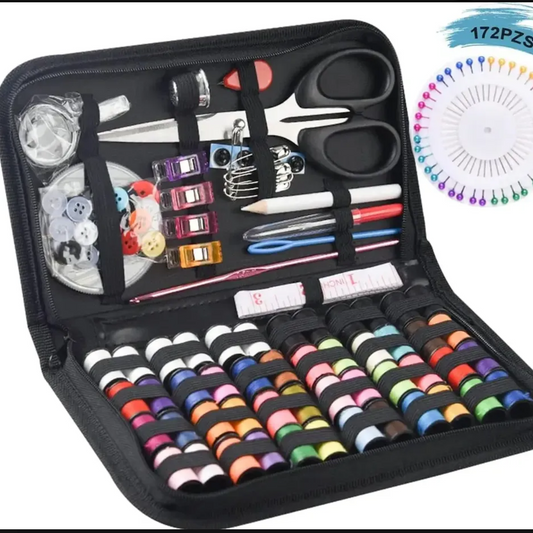 Kit de Costura Completo 172 Piezas – Portátil y Profesional