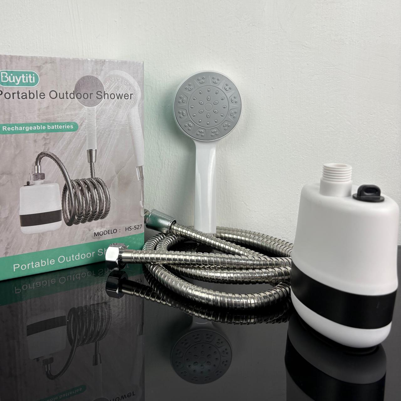 Regadera portatil electrica.