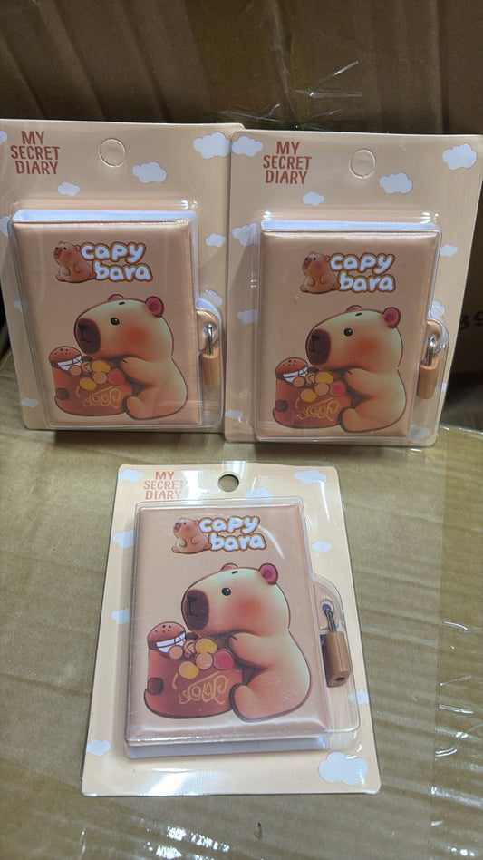 Libreta Con Candado De Capibara