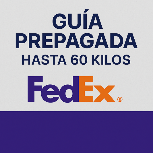 Guía Prepagada Hasta 60 kilos FEDEX