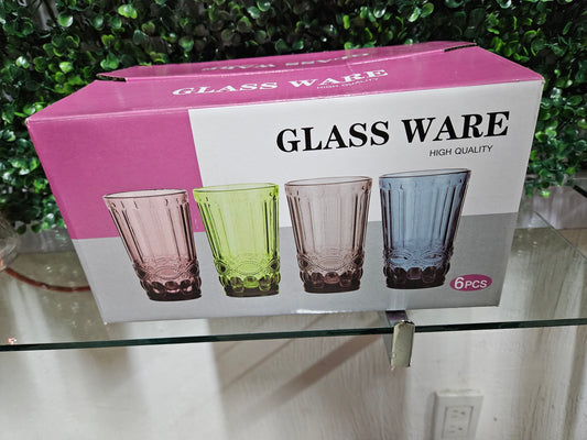 CAJA MASTER 8 Paquetes 6 vasos de vidrio