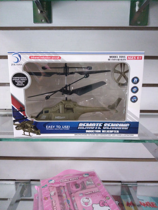 Helicoptero dron con sensor de inducción