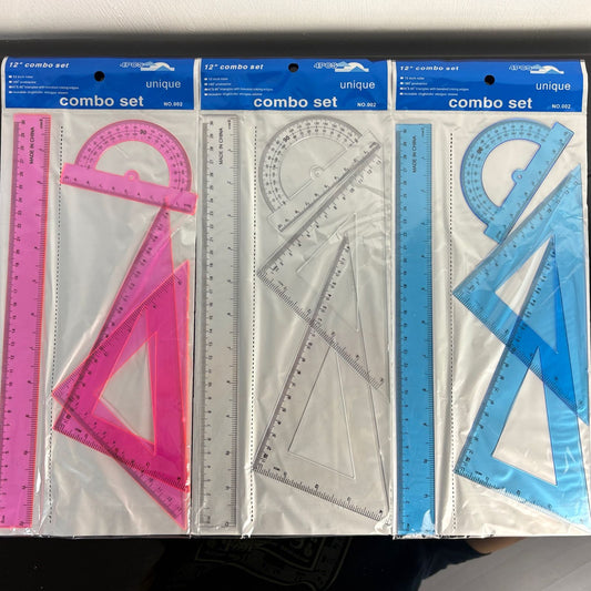 Set De Reglas Plasticas Colores