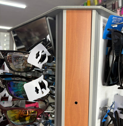 Mueble exhibidor de lentes