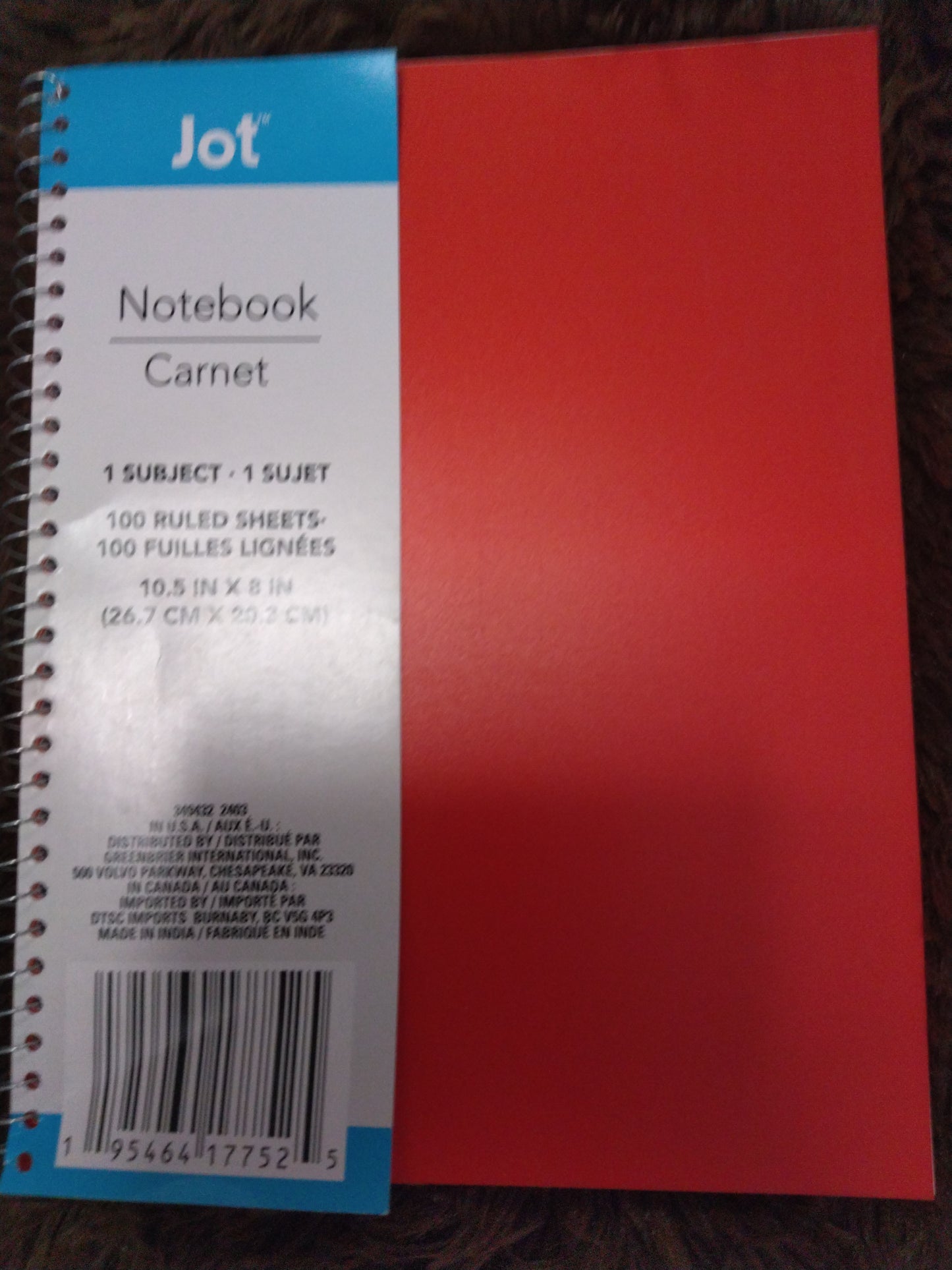 Libreta jot de 100 hojas