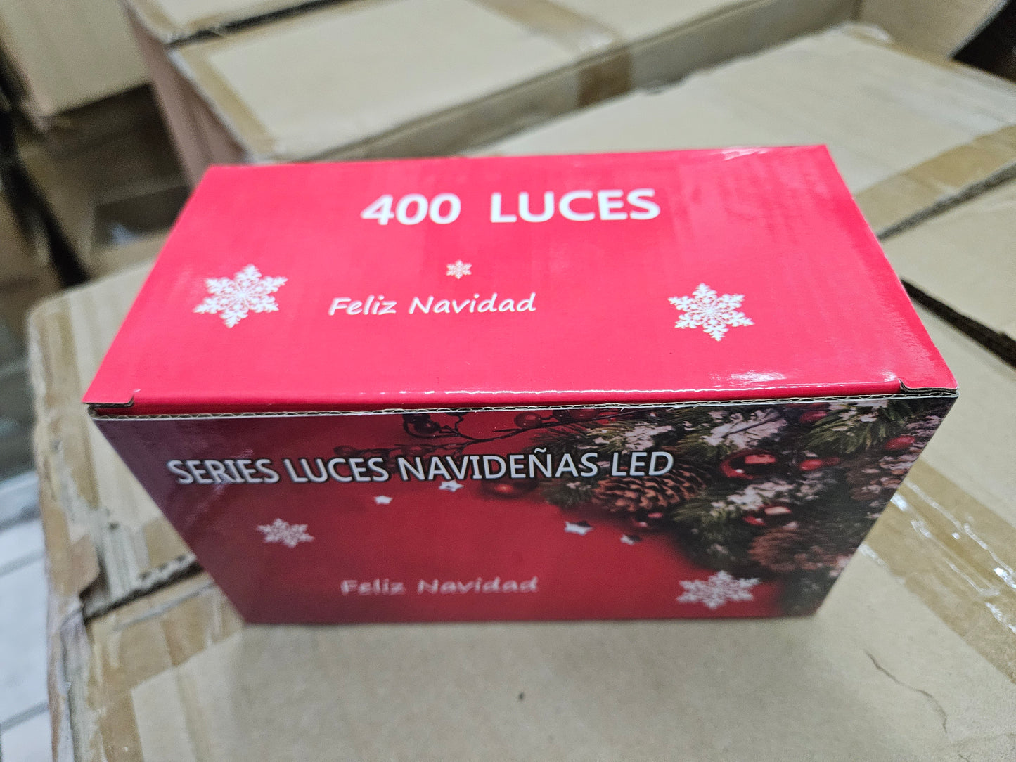 Serie navideña 400 luces colores