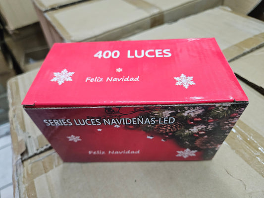 Serie navideña 400 luces colores