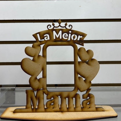 Porta retrato de mdf del dia de la madre