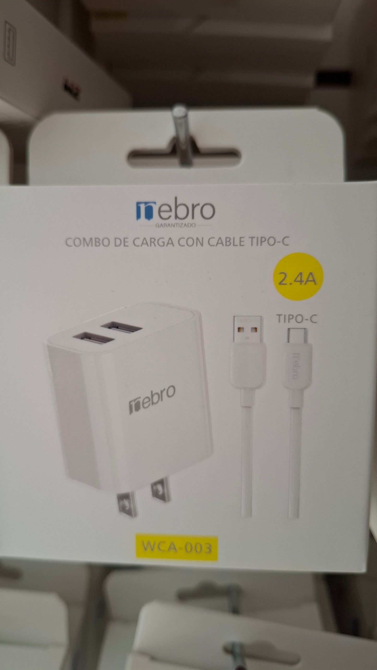 Combo Cargador TIPO-C 2.4A