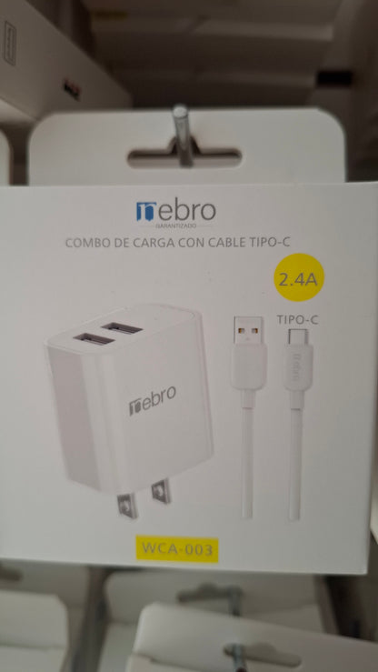 Combo Cargador TIPO-C 2.4A
