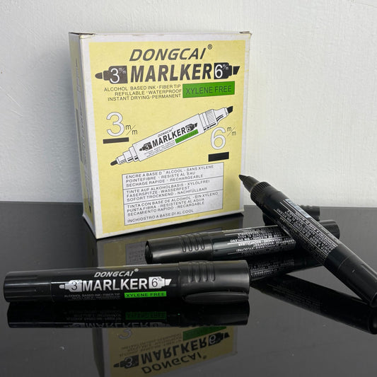 Marcador negro 12 piezas