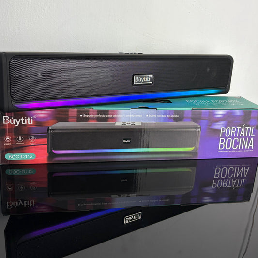 Barra de sonido con luces rgb potentes altavoces
