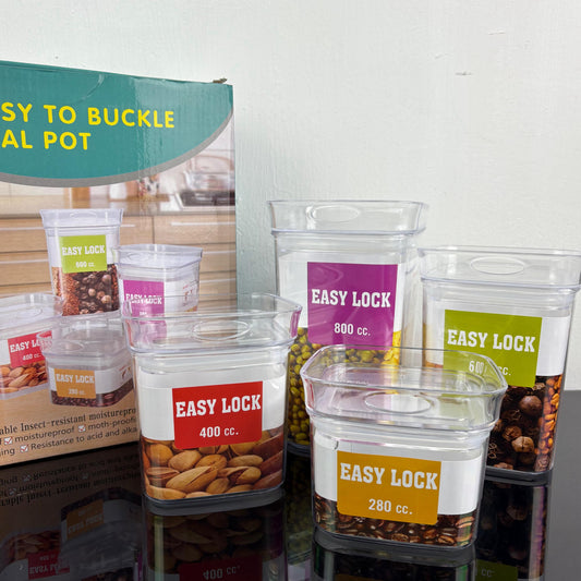 Contenedor de acrilico de 4 piezas