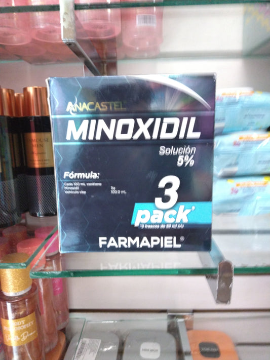 Paquete de 3 botes minoxidil