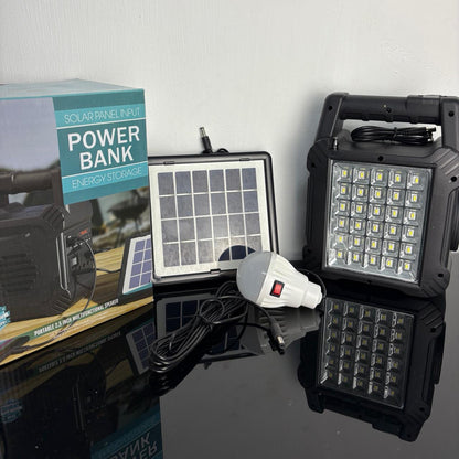 Bocina Bluetooth con panel solar y funcion de powerbank GTS-1464