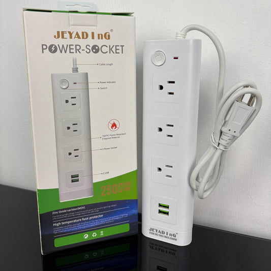 Multicontacto 3 Sockets y USB