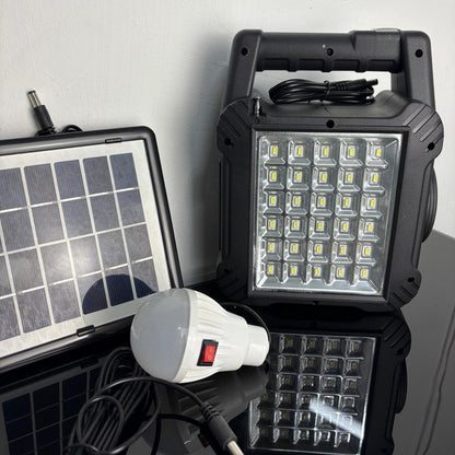 Bocina Bluetooth con panel solar y funcion de powerbank GTS-1464