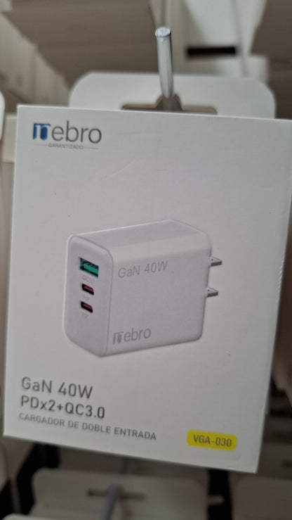 Cargador GaN 40W(Total)